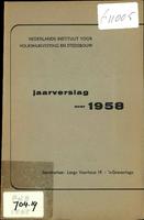 Nederlands instituut voor volkshuisvesting en stedebouw jaarverslag over 1958
