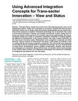 Using Advanced Integration Concepts for Trans-sector Innovation- View and Status
