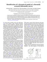 Identification of a dynamical model of a thermally actuated deformable mirror