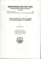 Development of hull forms for Ro-Ro ships and ferries