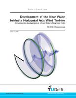 Development of the near wake behind a horizontal axis wind turbine - including the development of a free wake lifting line code