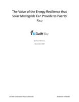 The Value of the Energy Resilience that Solar Microgrids Can Provide to Puerto Rico