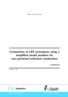 Comparison of LES techniques using a simplified model problem for non-premixed turbulent combustion