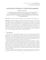 Magnitude control of commutator errors