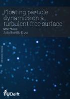 Floating particle dynamics on a turbulent free surface