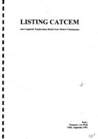 Listing CATCEM een computer exploration model voor motor-catamarans