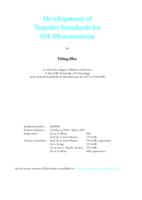 Development of Transfer Standards for SSL Measurement