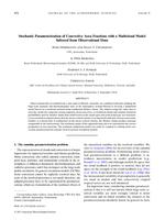Stochastic parameterization of convective area fractions with a multicloud model inferred from observational data