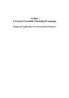 Gellish: A generic extensible ontological language - design and application of a universal data structure -