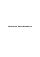 Induction Healing of Porous Asphalt Concrete