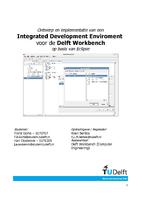 Ontwerp en implementatie van een Integrated Development Enviroment voor de Delft Workbench op basis van Eclipse