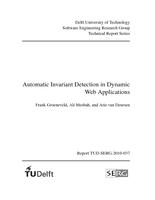 Automatic invariant detection in dynamic web applications