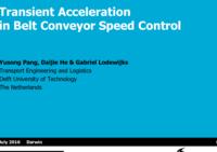 Transient Acceleration in Belt Conveyor Speed Control