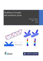 Buckling of trusses with eccentric joints 