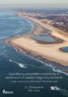 Quantifying parameter uncertainty in predictions of coastal mega-nourishments