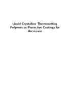 Liquid crystalline thermosetting polymers as protective coatings for aerospace