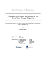 The Effect of Climate Variability on the Root Zone Storage Capacity