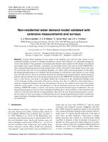 Non-residential water demand model validated with extensive measurements and surveys