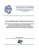 Business Model Design of Architectural Service Firms