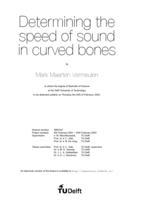 Determining the speed of sound in curved bones