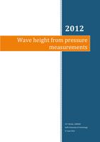 Wave height from pressure measurements