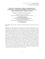 Solving harmonic linear problems in unsteady turbomachinery flows using a preconditioned GMRES solver
