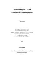 Colloidal liquid crystal reinforced nanocomposites