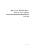 Relations in Role-Based Data Modeling and Navigation