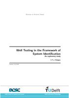 Well testing in the framework of system identification