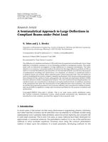 A Semianalytical Approach to Large Deflections in Compliant Beams under Point Load