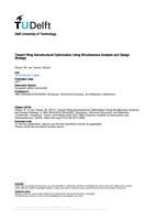 Toward Wing Aerostructural Optimization Using Simultaneous Analysis and Design Strategy