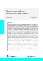 Absence seizure prediction using recurrent neural networks