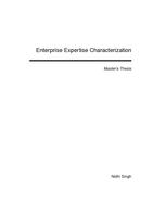 Enterprise Expertise Characterization