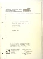 Meetrapport van de tewaterlating van de OZB 'Walrus'op 28 oktober 1985