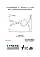 Implementation of a wetting and drying algorithm in a finite element model