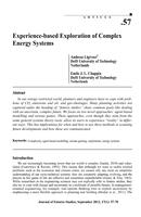 Experience-based exploration of complex energy systems