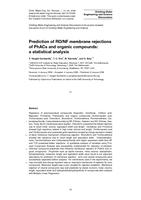 Prediction of RO/NF membrane rejections of PhACs and organic compounds: A statistical analysis