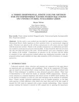 A three-dimensional finite volume method for incompressible Navier-Stokes equations on unstructured hybrid staggered grids
