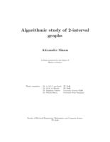 Algorithmic study of 2-interval graphs
