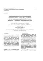 A mathematical description of the behaviour of mixed chemostat cultures of an autotrophic nitrifier and a heterotrophic nitrifier/aerobic denitrifier; a comparison with experimental data