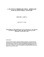 A rational prismatic hull approach for planing hull analysis