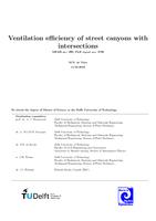 Ventilation efficiency of street canyons with intersections