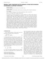 Random Taylor hypothesis and the behavior of local and convective accelerations in isotropic turbulence