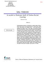 A model to measure Quality of Experience (QoE) of Online Social Gaming