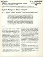 Systems analysis in marine transport