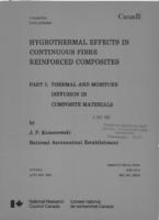 Hygrothermal Effects in Continuous Fibre Reinforced Composites: Part I: Thermal and Moisture Diffusion in Composite Materials