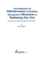 Investigating the effectiveness of mobility-management measures in reducing car use