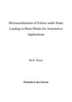 Micromechanisms of Failure under Static Loading in Sheet Metals for Automotive Applications