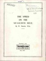 The speed on the measured mile