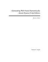 Generating Web-based Semantically Aware Source Code Editors